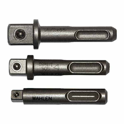 Set of sds-plus adapters to 1/4 "3/8" 1/2 "sockets_01201840