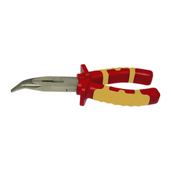 Curved nose linesman vde pliers