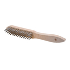 STRAIGHT MANUAL BRUSH, 3 STAINLESS STEEL ROWS_0121152401