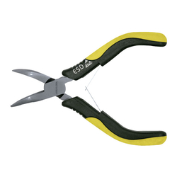 Mini esd curved nose linesman plier