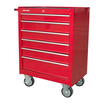 Tool trolley red 6 drawers empty_01230706