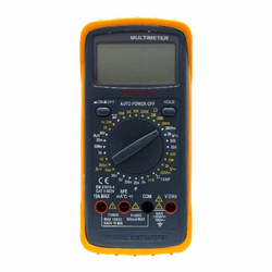 Digital multimeter with thermometer