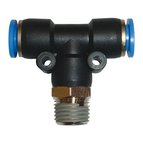 PLASTIC PUSH IN SWIVEL TEE THREAD MALE 4-1/8''_01610401