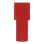 RED FEMALE INSULATED SLEEVE 6,3MM_022239
