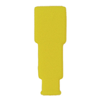 YELLOW FEMALE INSULATED SLEEVE 6,3MM_022243