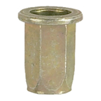 YELLOW ZN PLATING SPECIAL METAL NUT MANY LOCATION_055408