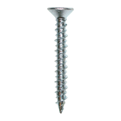 Zinc plated double needle bit pvc screw_201463930