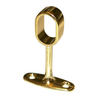 BRASS PLATED OPEN BRACKET FOR OVAL TUBE 25X15_5232901