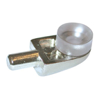 GLASS SHELF SUPPORT WITH RUBBER Ø5 MM. (NICKEL)_5234002