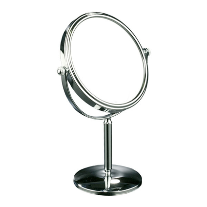 Round brass table mirror_690160