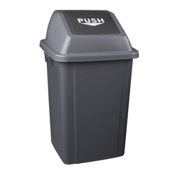 Grey push for all waste bin