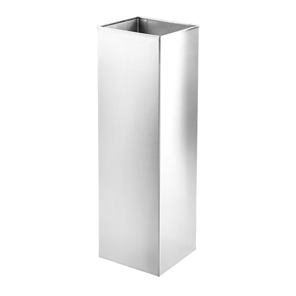 Square sheet metal bin