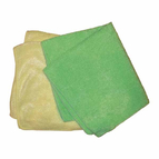 YELLOW&GREEN MICROFIBRE BUFFING TOWELS PACK40X40CM_7001253