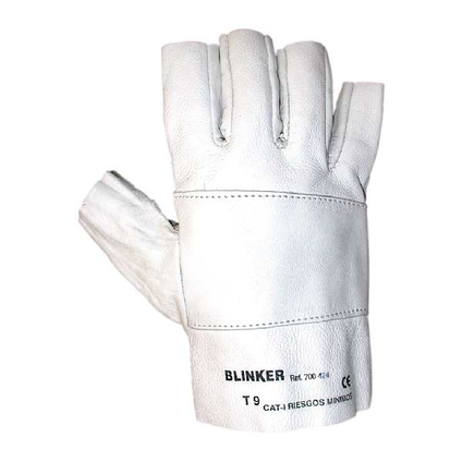 Full grain leather glove without fingers_700424