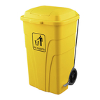 CONTENEDOR CON PEDAL 120L (AMARILLO)_690440