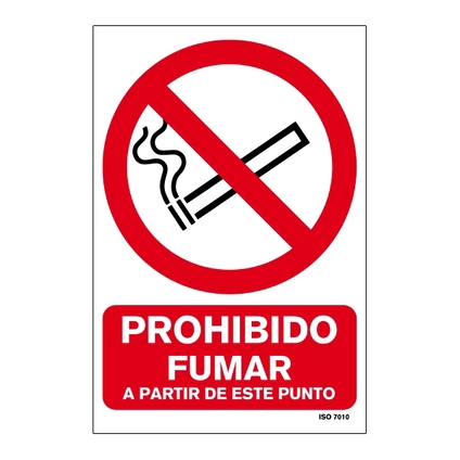 Señal de prohibición en PVC 210 x 297 mm_699072201