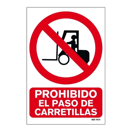 Señal de prohibición en PVC 210 x 297 mm_699072221