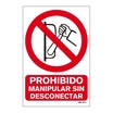 Señal de prohibición en PVC 210 x 297 mm_699072226