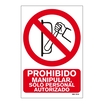 Señal de prohibición en PVC 210 x 297 mm_699072227