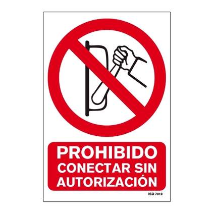 Señal de prohibición en PVC 210 x 297 mm_699072228