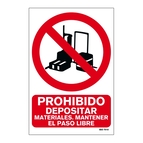 PROHIBIDO DEPOSITAR MATERIAL PASO LIBRE_699072231