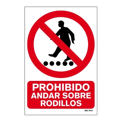 Señal de prohibición en PVC 210 x 297 mm_699072233