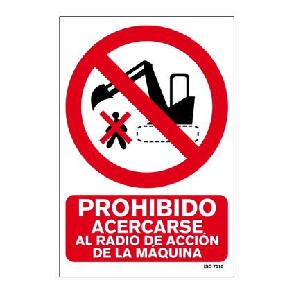 Señal de prohibición en PVC 210 x 297 mm_699072234