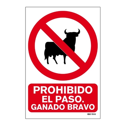 Señal de prohibición en PVC 210 x 297 mm_699072238