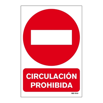 Señal de prohibición en PVC 210 x 297 mm_699072249