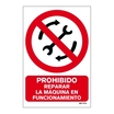 Señal de prohibición en PVC 210 x 297 mm_699072262