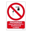 Señal de prohibición en PVC 210 x 297 mm_699072267