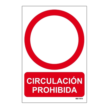 Señal de prohibición en PVC 210 x 297 mm_699072269