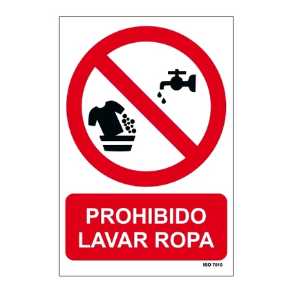 Señal de prohibición en PVC 210 x 297 mm_699072270