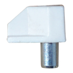 SUPORTE PARTELEIRA VIDRO BRANCO PERNO METALICO Ø5_523241